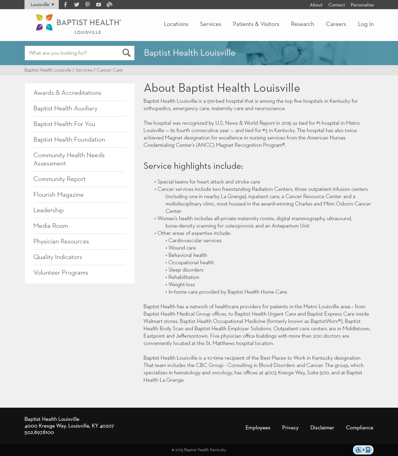 Baptist health website