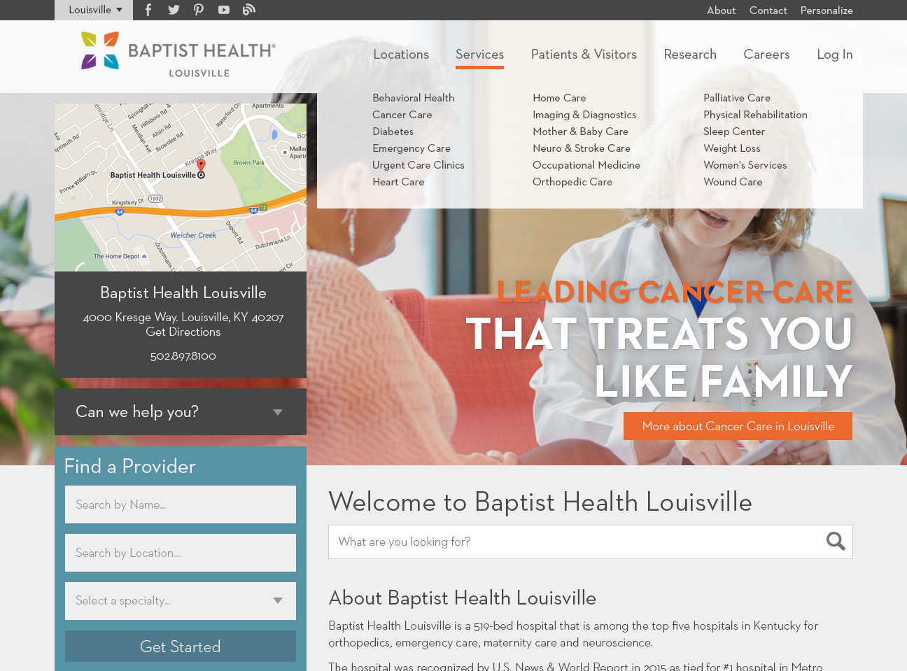 Baptist health website