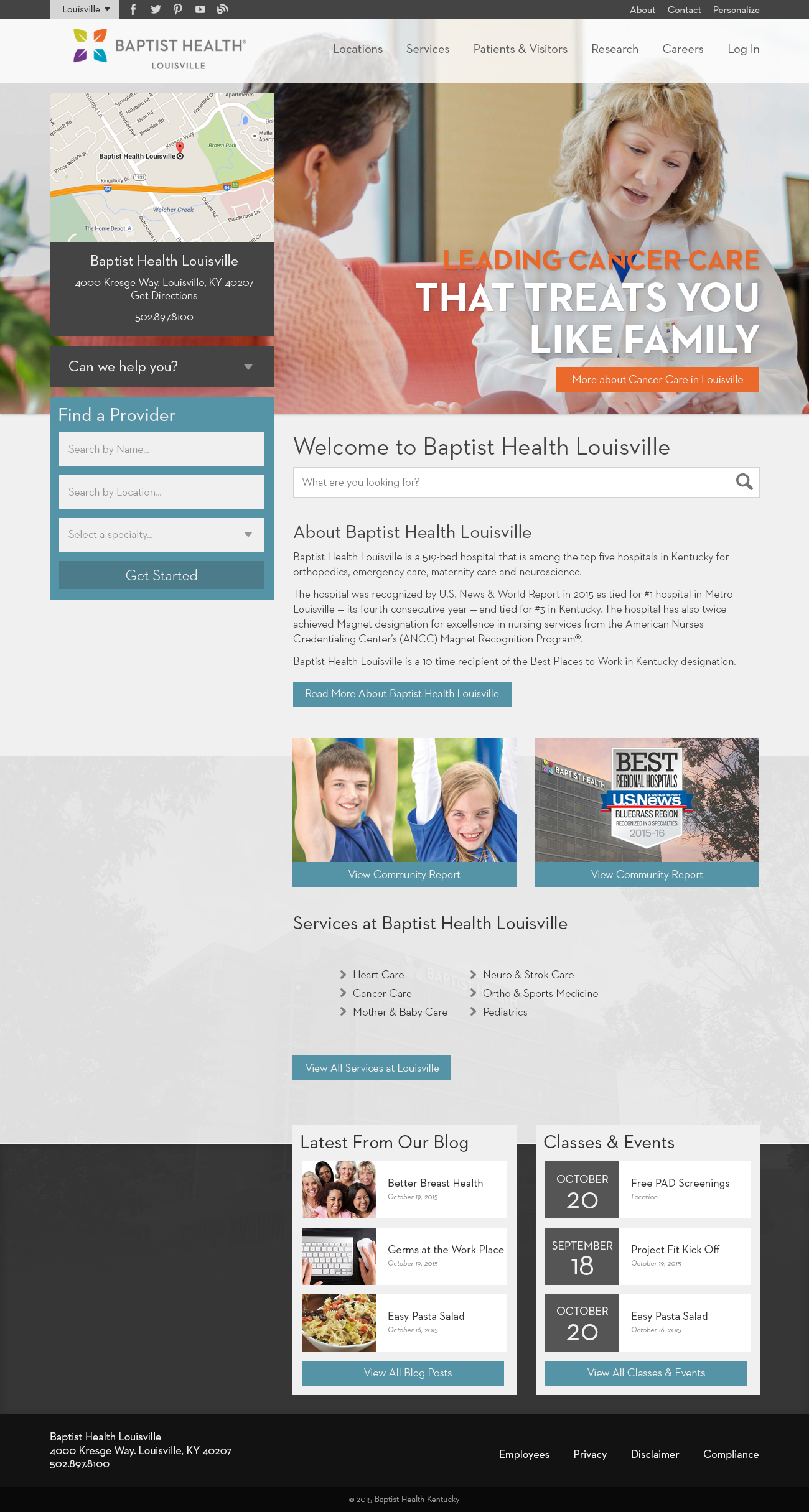 Baptist health website