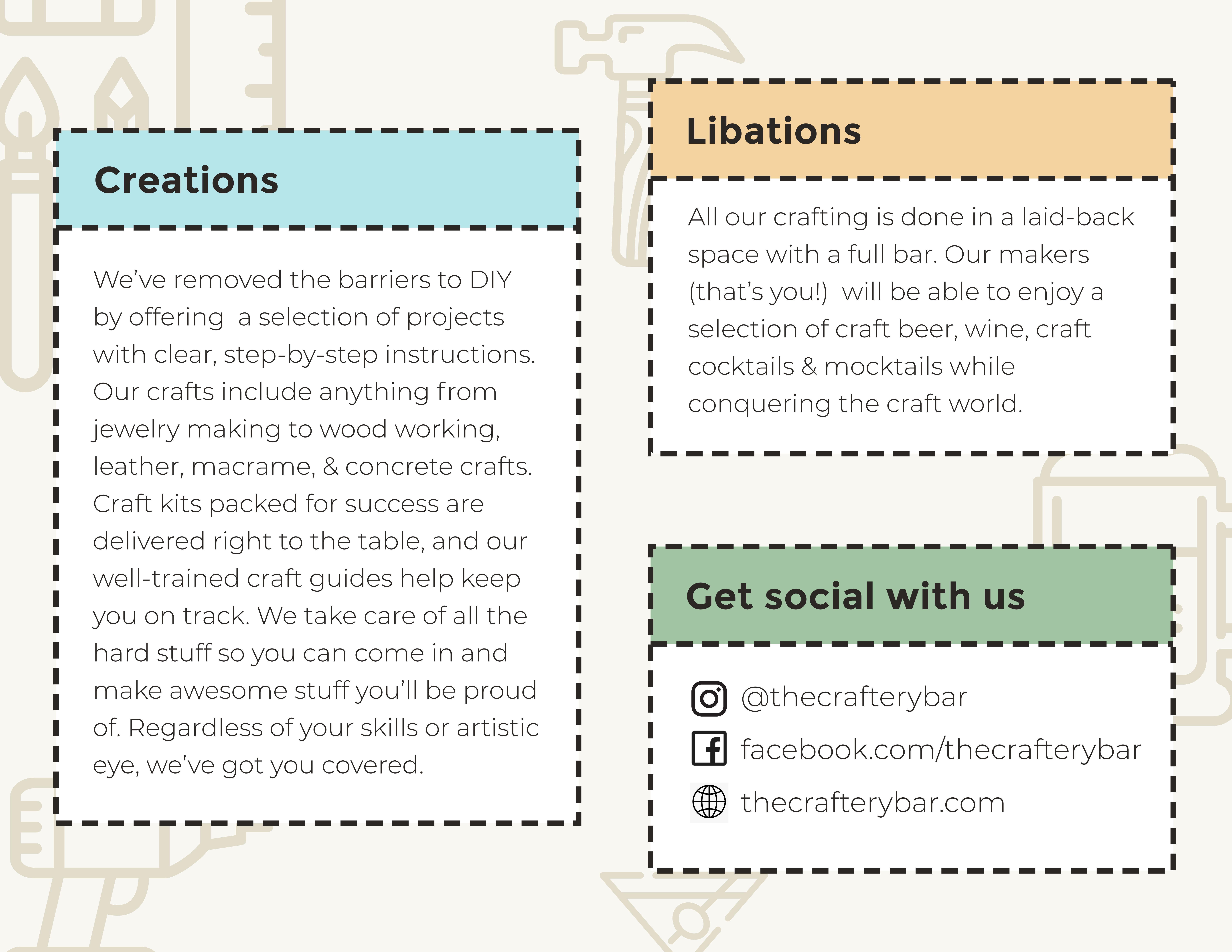 The Craftery handout
