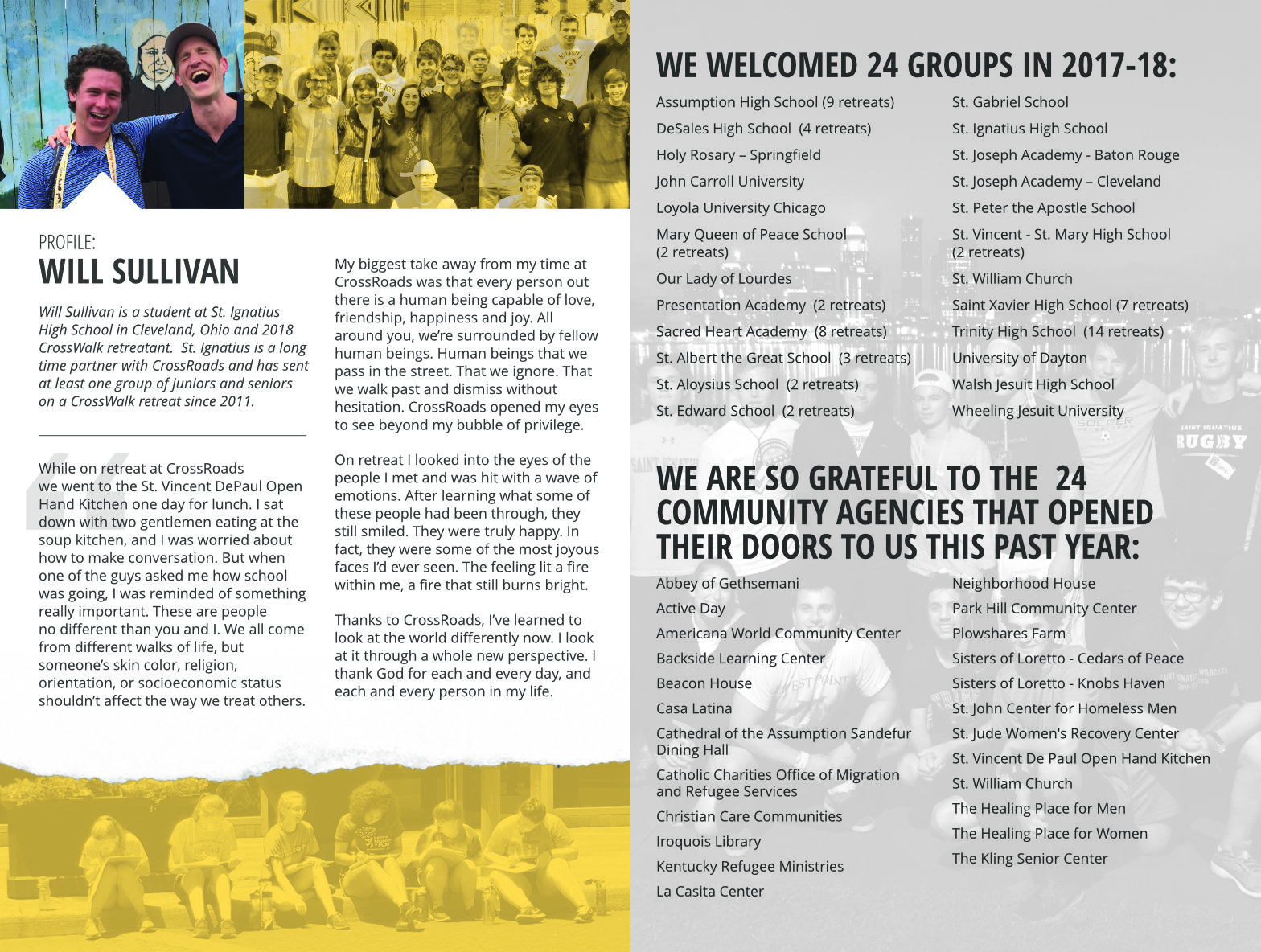Crossroads Ministry annual report 2018