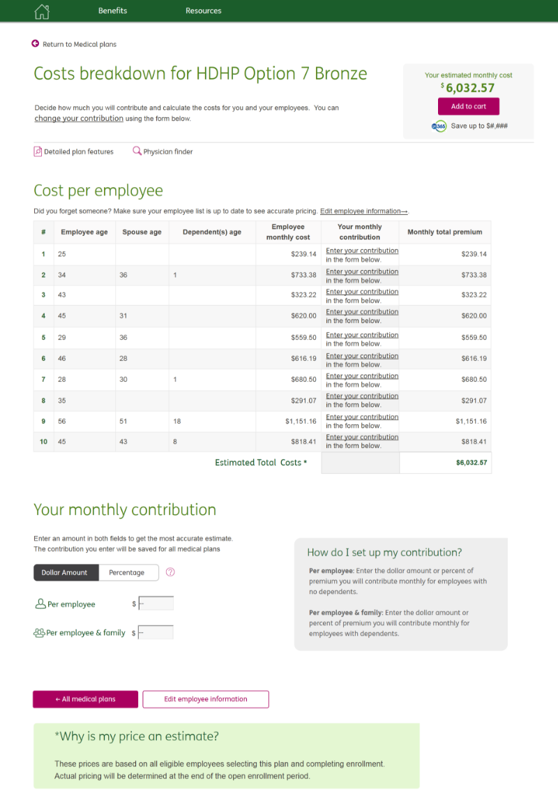 Humana employer marketplace