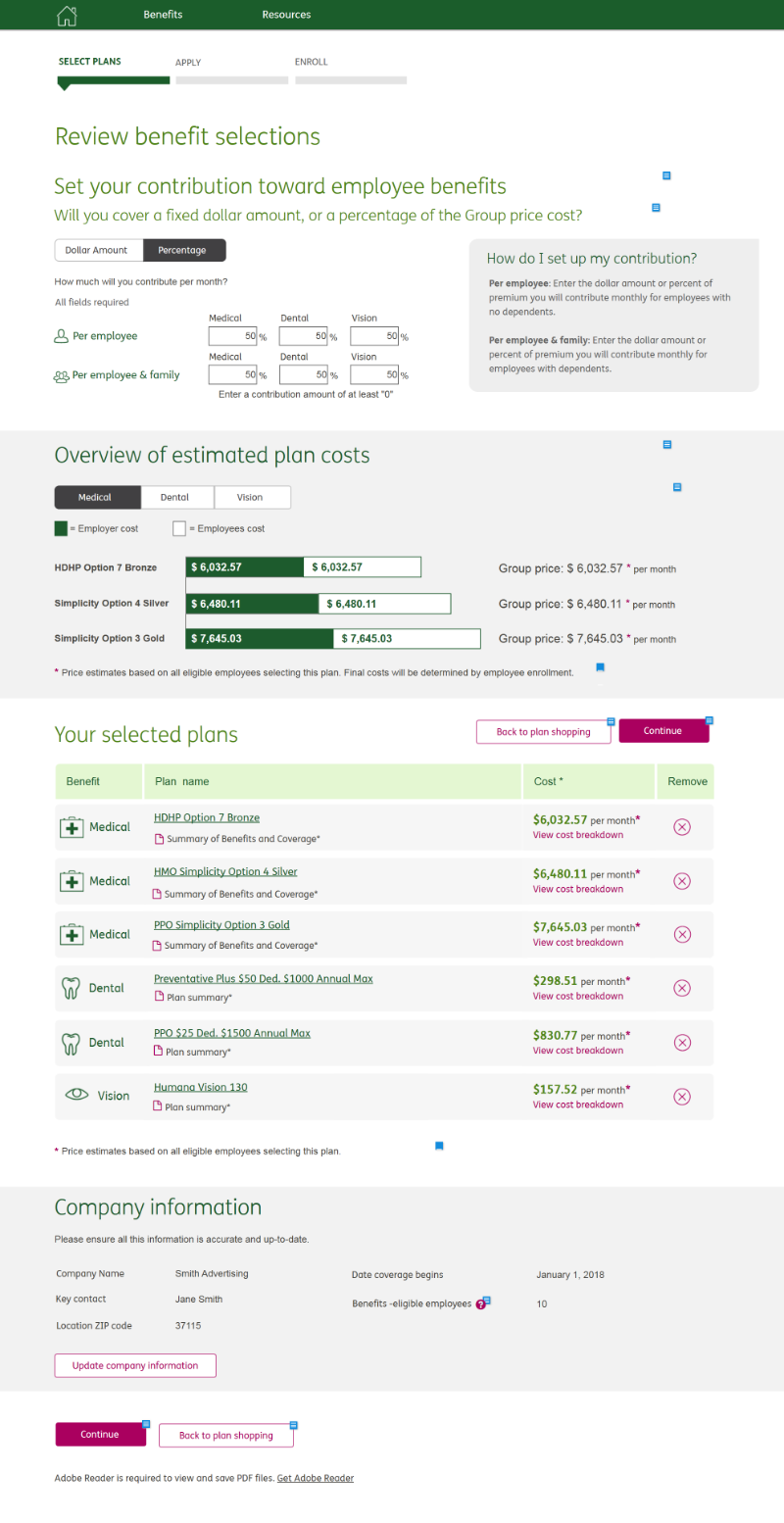 Humana employer marketplace